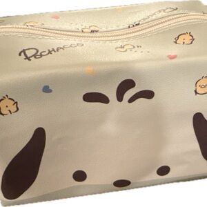 Sanrio Pochacco Cosmetic Bag - Cream and Black